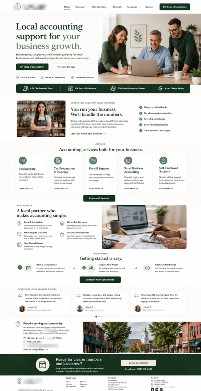 Accounting firm website