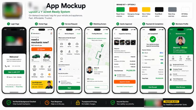 On-demand mechanic booking app